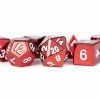 Other Metallic Dice Games Red Metal 7ct Polyhedral Dice Set