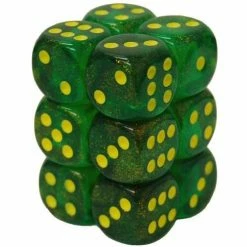 Other Dice Chessex 16mm Borealis Maple 12ct D6 Set (27765)