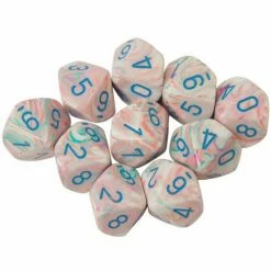 Other Dice Chessex Festive Pop Art/Blue 10ct D10 Set (27344)