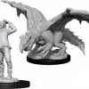 Other D&D Nolzur's Marvelous Unpainted Miniatures: Green Dragon Wyrmling & Afflicted Elf