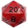 Other Metallic Dice Games Red-White/Black Mega 35mm D20
