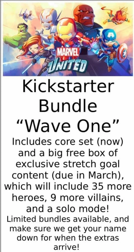 Other Kickstarter Games Marvel United Kickstarter Edition
