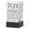 Other Chessex 16mm Opaque White/Black 12ct D6 Set (25601) Dice