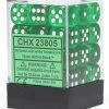 Other Chessex 12mm Translucent Green/White 36ct D6 Set (23805)
