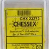 Other Chessex Translucent Yellow/White 10ct D10 Set (23272)