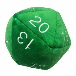 Other Jumbo D20 Dice Plush Green (15234)