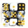 Other HD Dice Blend Color White-Black/Yellow 12mm D6 Set