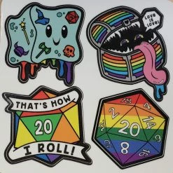 Other Pride Dice 2020 Pride Sticker Sheet Rainbow