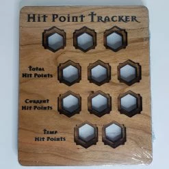Other Role Playing Games 5e Hardwood Hit Point Tracker - Maple Wood