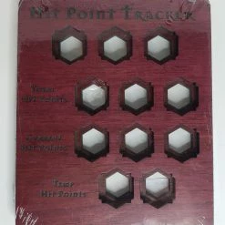 Other 5e Hardwood Hit Point Tracker - Purpleheart Wood Role Playing Games