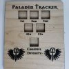 Other 5e Hardwood Character Cards - Paladin Tracker In Cherry Wood Role Playing Games