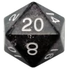 Other Metallic Dice Games Ethereal Black/White Mega 35mm D20