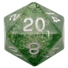 Other Metallic Dice Games Ethereal Green/White Mega 35mm D20