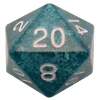 Other Metallic Dice Games Ethereal Light Blue/White Mega 35mm D20