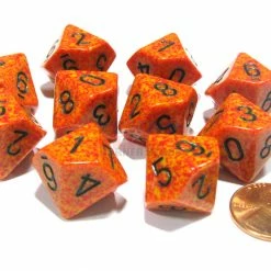 Other Dice Chessex Speckled Fire 10ct D10 Set (25103)