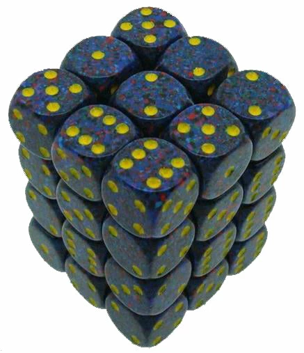 Other Dice Chessex 12mm Speckled Twilight 36ct D6 Set (25966)