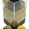 Other Chessex 16mm Gemini Black Gold/Silver 12ct D6 Set (26651)