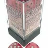 Other Dice Chessex 16mm Ghostly Glow Pink/Silver 12ct D6 Set (27724)