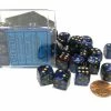 Other Chessex 12mm Scarab Royal Blue/Gold 36ct D6 Set (27827) Dice