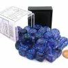 Common Ground Games Chessex 12mm Nebula Nocturnal/Blue Luminary 36ct D6 Set (27957) Dice