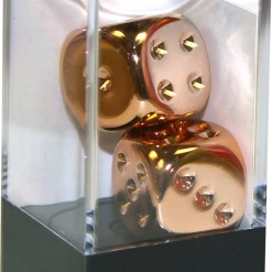 Other Dice Chessex 16mm Copper Plated 2ct D6 Set (29011)