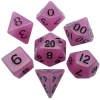 Other Metallic Dice Games Glow In The Dark Purple/Black 7ct Polyhedral Dice Set