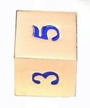 Other Dice Easy Roller Rose Gold Electric Blue Single D6