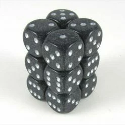Other Chessex 16mm Speckled Ninja 12ct D6 Set (25718) Dice