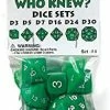 Other Koplow Who Knew? Dice Set Green