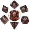 Other Metallic Dice Games Mini Ethereal Black/White 7ct Polyhedral Set