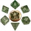 Other Metallic Dice Games Mini Ethereal Green/White 7ct Polyhedral Set