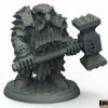 Other Reaper Miniatures Bones Black Dark Dwarf Pounder (44010)