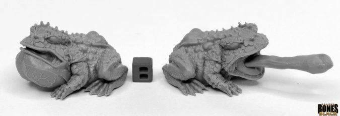 Other Reaper Miniatures Bones Black Giant Frogs 2ct (44024)