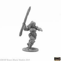 Other Reaper Miniatures Bones Black Jade Fire Spearman (44094) Reaper Bones Black
