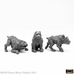 Other Reaper Miniatures Bones Black Hell Hounds (44100)