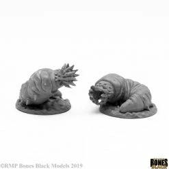 Other Reaper Miniatures Bones Black Giant Maggots (2) (44105)