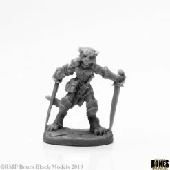 Other Reaper Miniatures Bones Black Shadoweyes, Catfolk Rogue (44118)