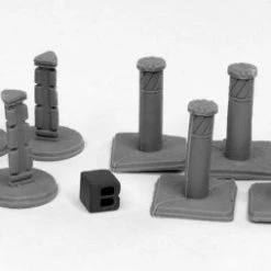 Other Reaper Miniatures Bones Black Bollards (12) (49004)