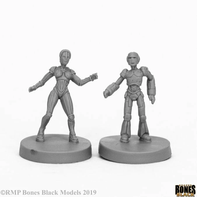 Other Reaper Miniatures Bones Black Androids (2) (49011) Reaper Bones Black