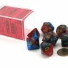 Other Chessex Gemini Blue-Red/Gold 7ct Polyhedral Set (26429) Dice