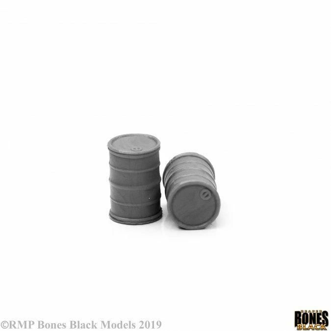 Other Reaper Miniatures Bones Black Modern Barrels X2 (49034)