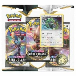 Other Pokemon TCG Sword & Shield Rebel Clash 3 Pack Blister
