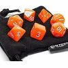 Other Easy Roller Opaque Bright Orange 7ct Polyhedral Set With Bag
