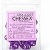 Other Chessex Translucent Purple/White 10ct D10 Set (23207)