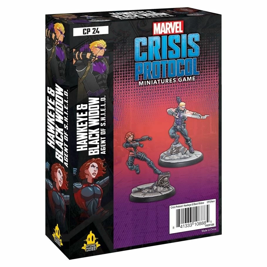 Other Miniatures Marvel Crisis Protocol - Hawkeye And Black Widow