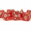 Other Metallic Dice Games Icy Opal Red 7ct Polyhedral Dice Set