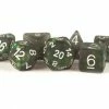 Other Metallic Dice Games Icy Opal Black 7ct Polyhedral Dice Set