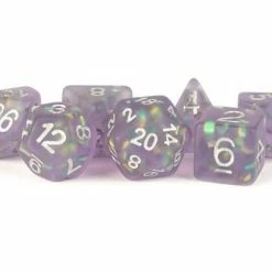 Other Metallic Dice Games Icy Opal Purple 7ct Polyhedral Dice Set