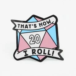 Other Pride Dice 2020 That's How I Roll Transgender Pride Sticker