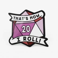Other That's How I Roll Lesbian Pride Sticker Dice